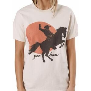 NEW ALL OF US yeehaw sun tee in cream
